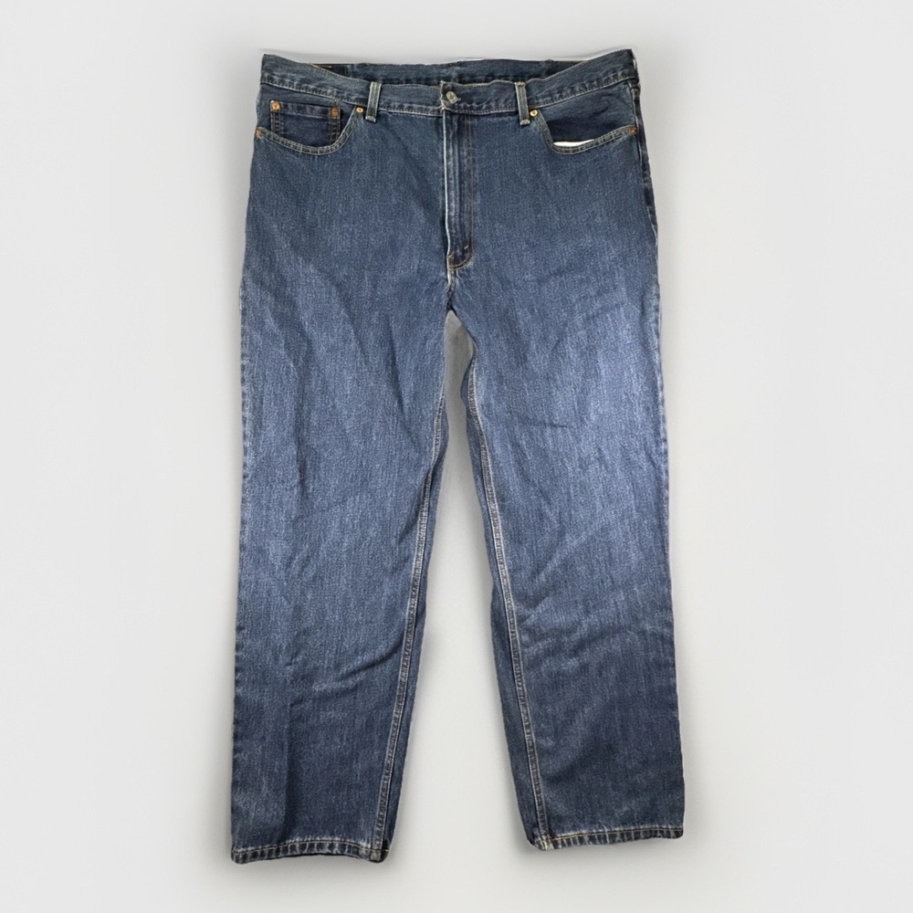 Levi's 550 Jeans Men's 42x32 Blue Med Wash Denim Straight Leg Relaxed Fit Style